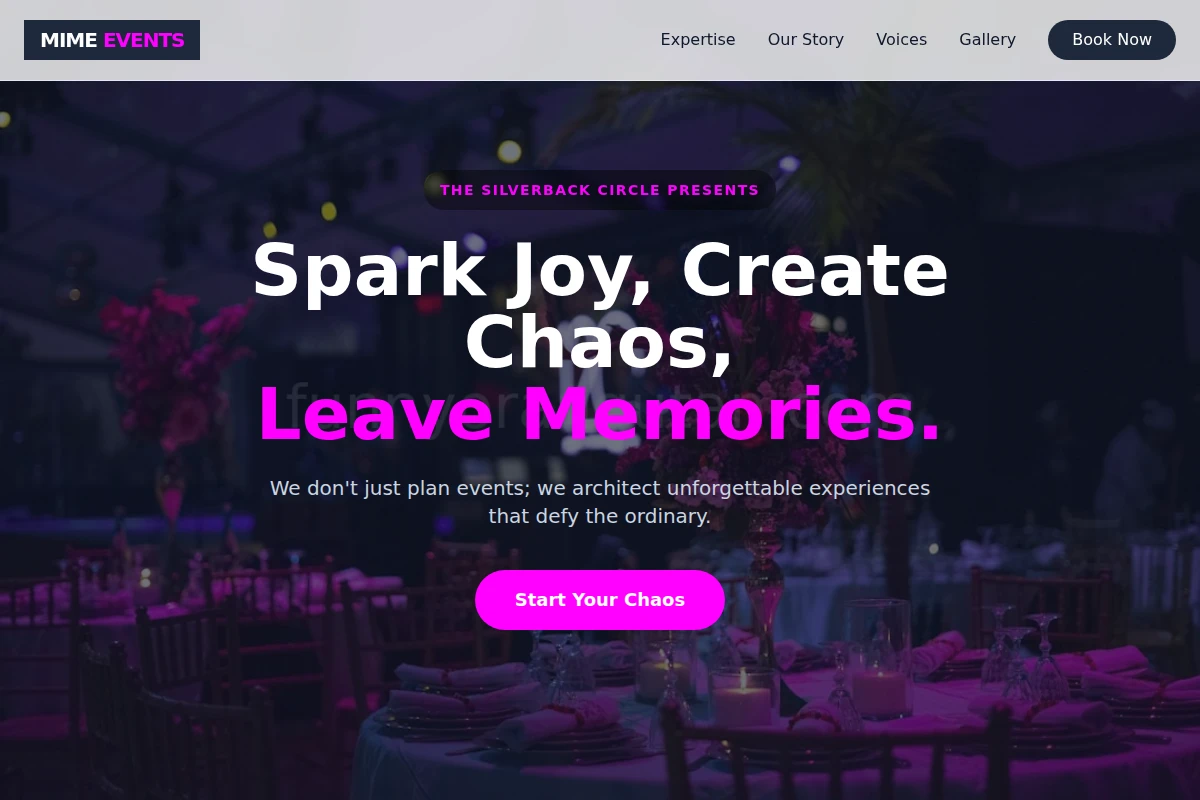 Mime Event Planning